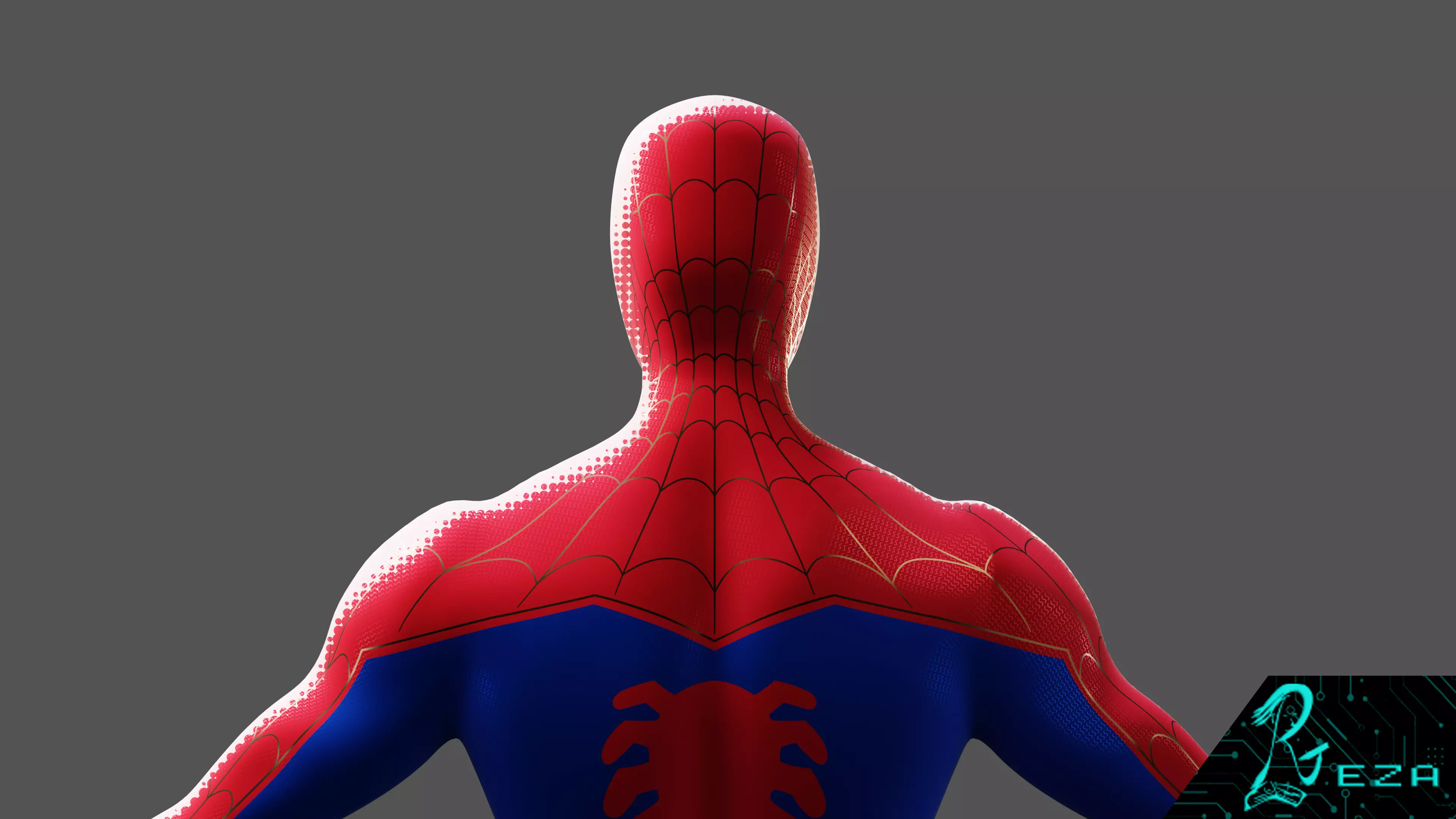 Spider-man Into the Spider-verse ITSV Peter Parker SUIT 3D Model 3D model_5