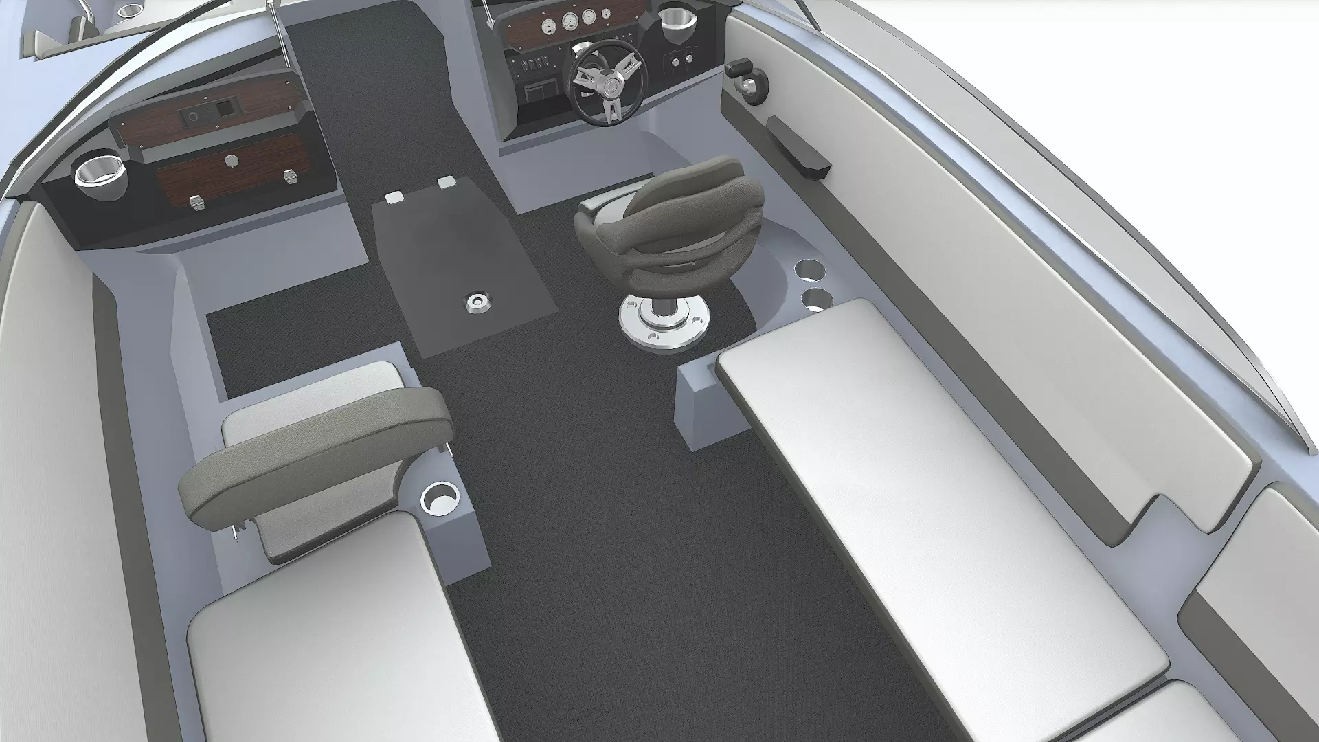 Speedboat 016 Low-poly PBR Low-poly 3D model_25