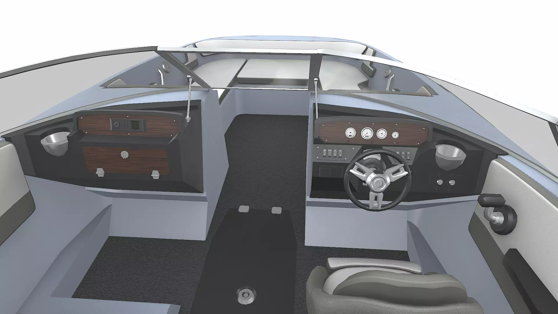 Speedboat 016 Low-poly PBR Low-poly 3D model_15