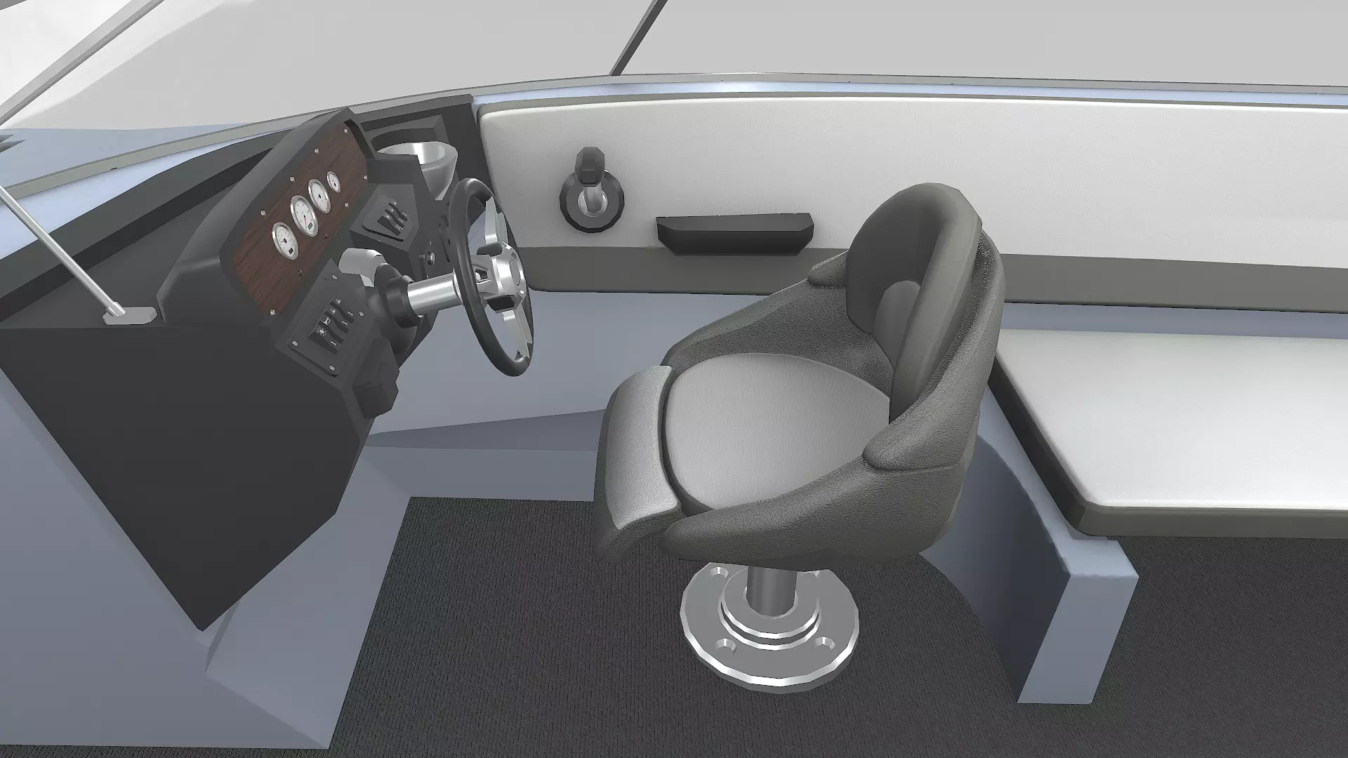 Speedboat 016 Low-poly PBR Low-poly 3D model_22