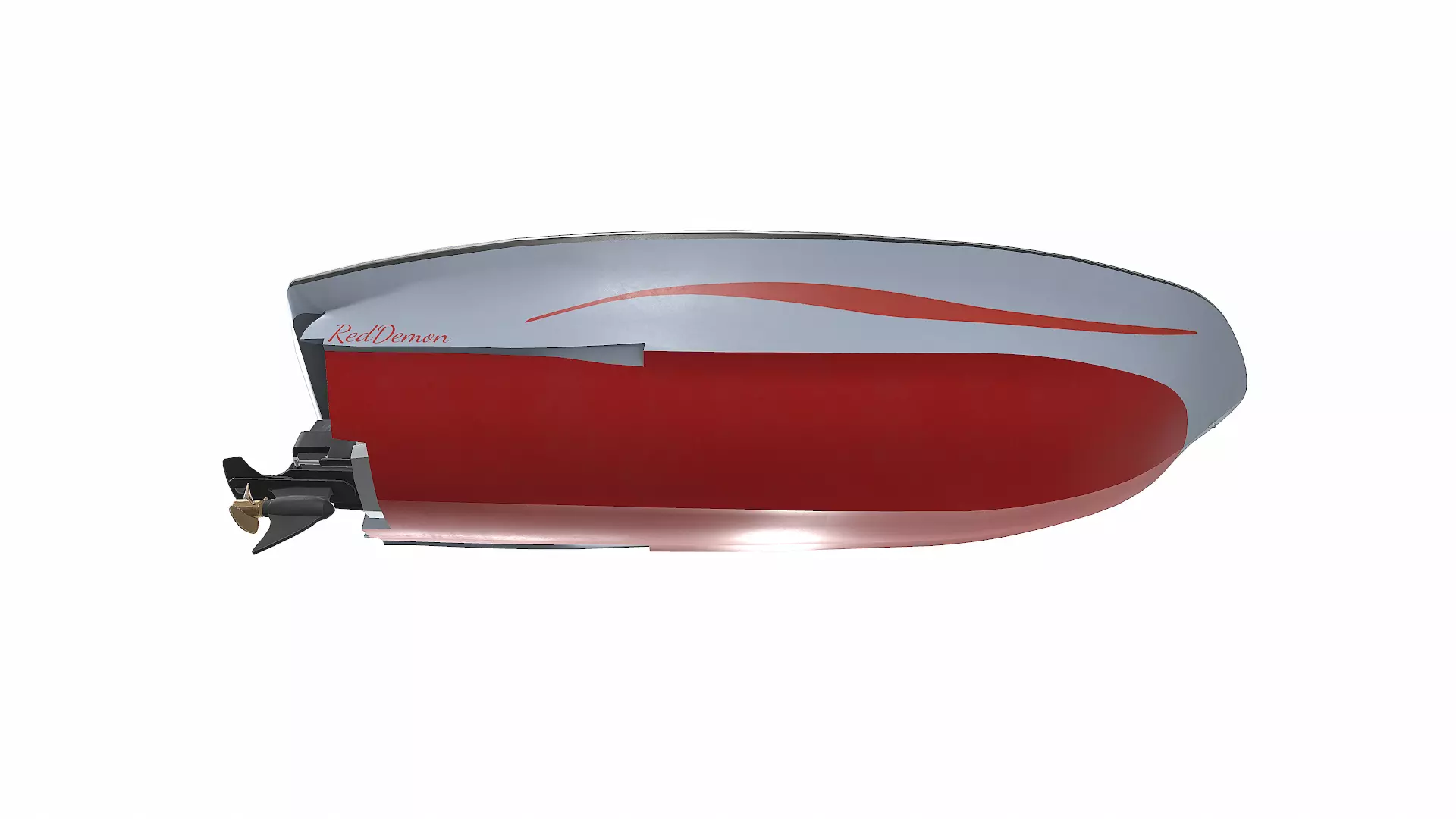 Speedboat 016 Low-poly PBR Low-poly 3D model_30