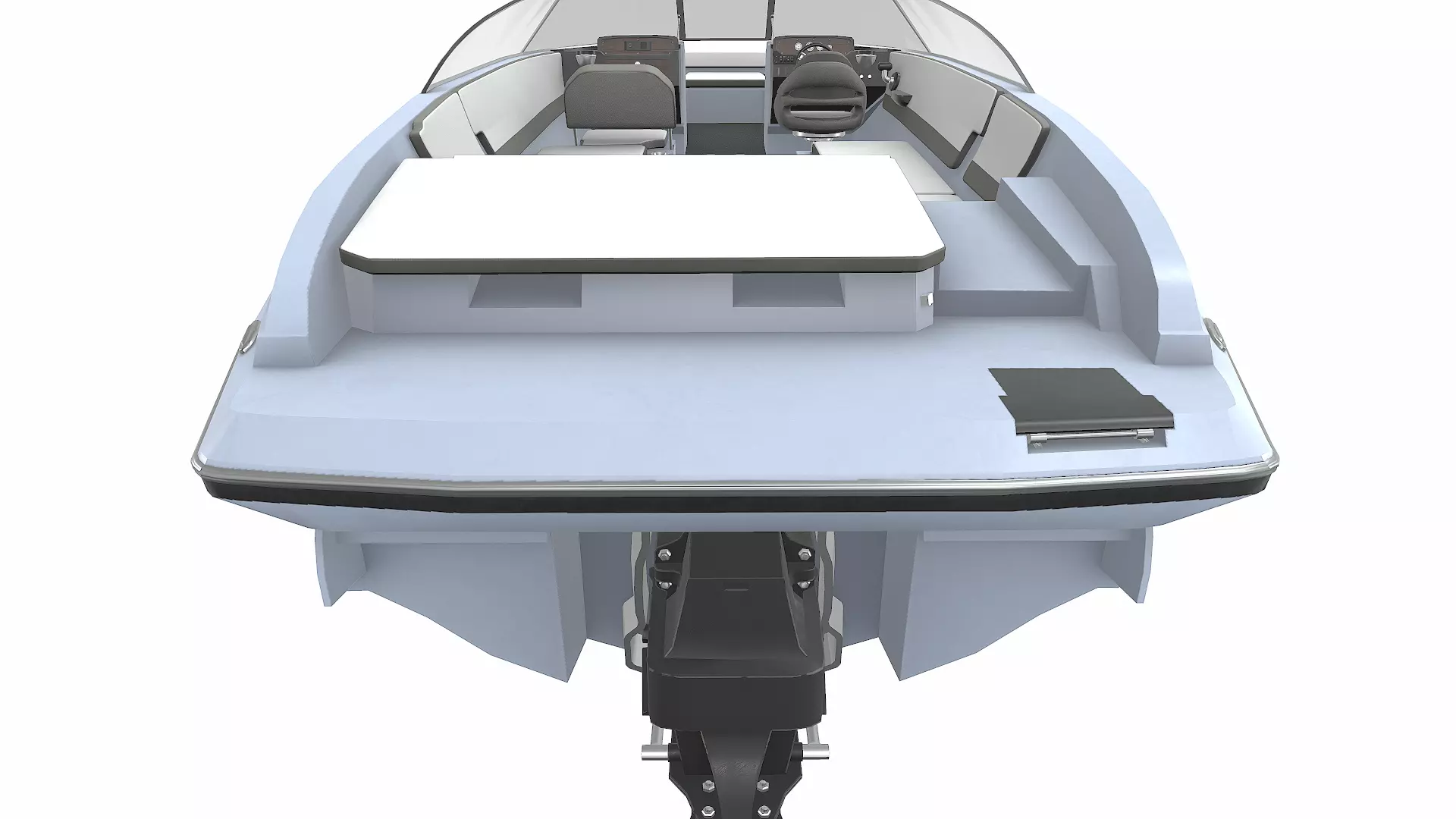 Speedboat 016 Low-poly PBR Low-poly 3D model_26