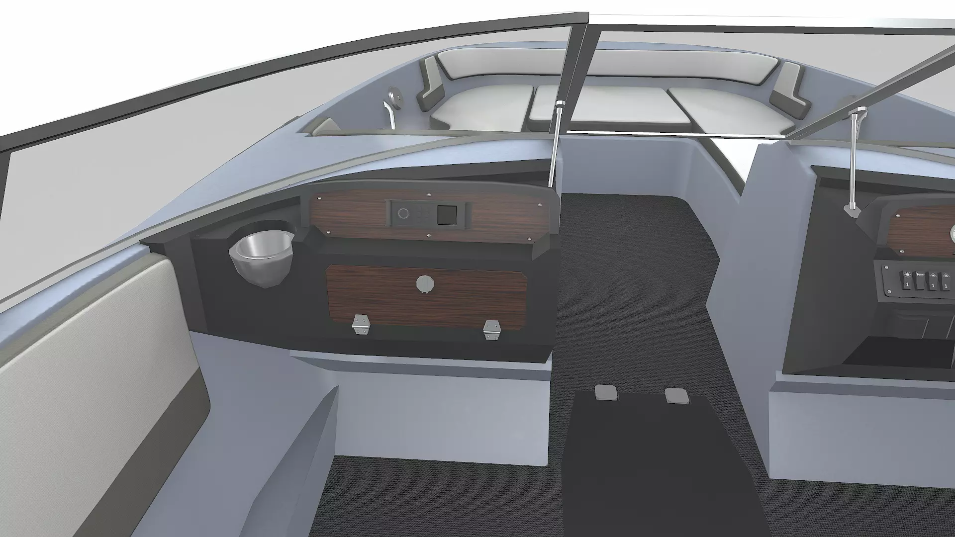 Speedboat 016 Low-poly PBR Low-poly 3D model_17