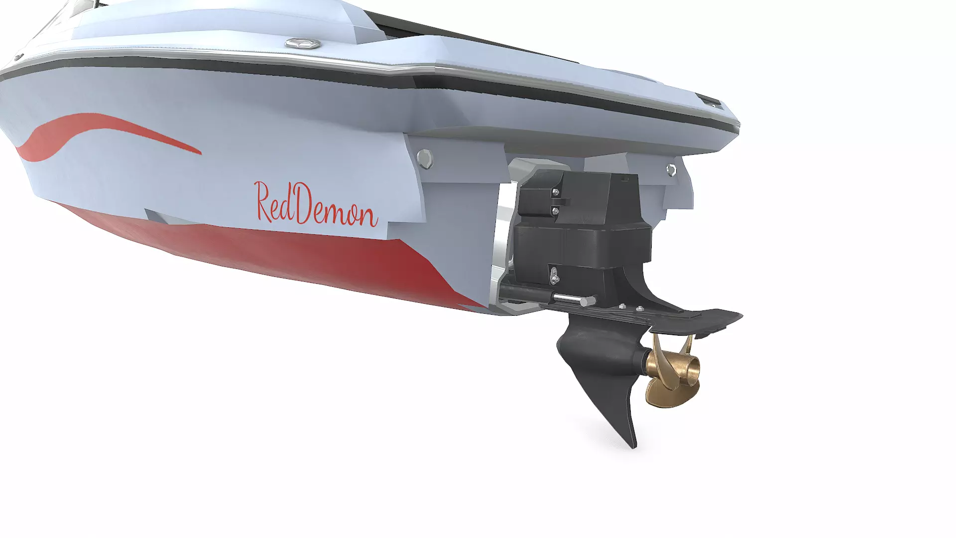 Speedboat 016 Low-poly PBR Low-poly 3D model_23