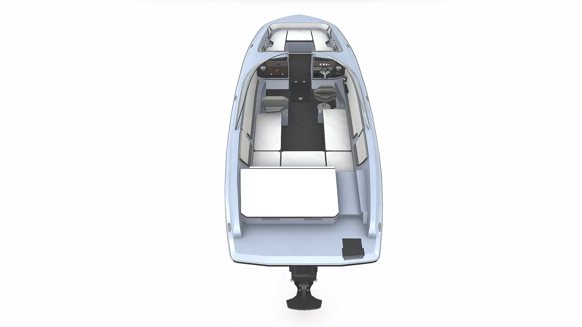 Speedboat 016 Low-poly PBR Low-poly 3D model_8