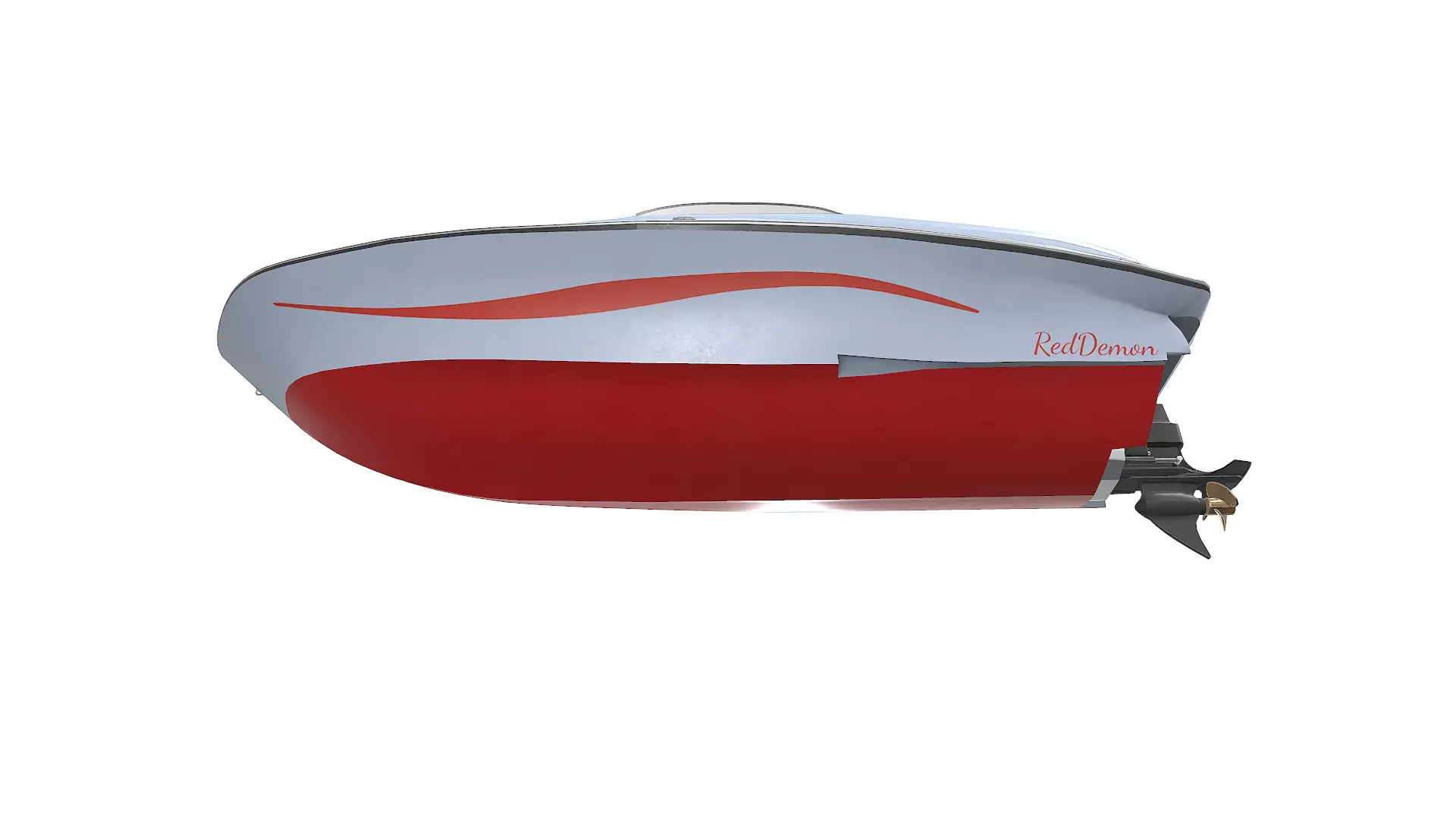 Speedboat 016 Low-poly PBR Low-poly 3D model_29