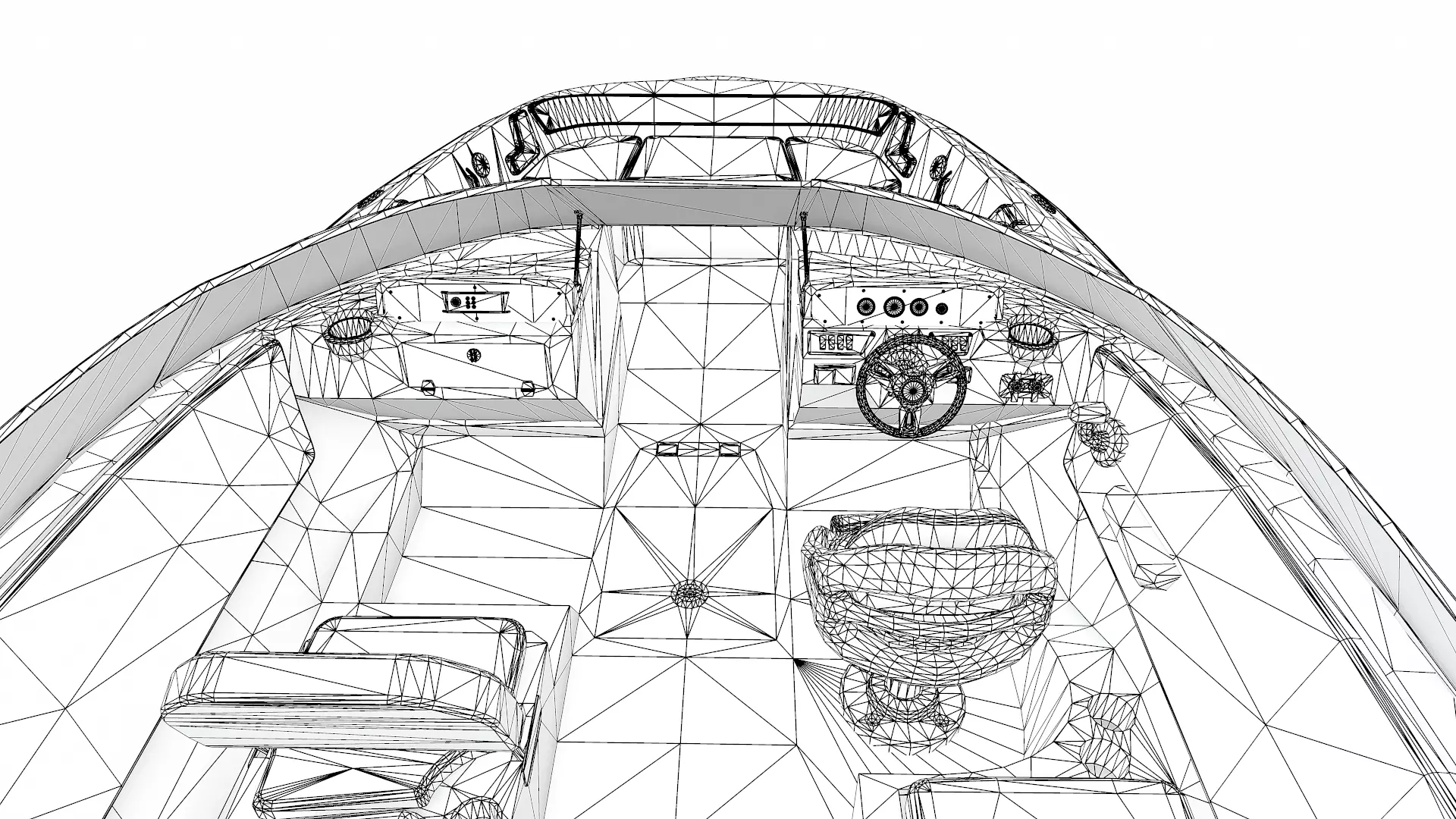 Speedboat 016 Low-poly PBR Low-poly 3D model_35