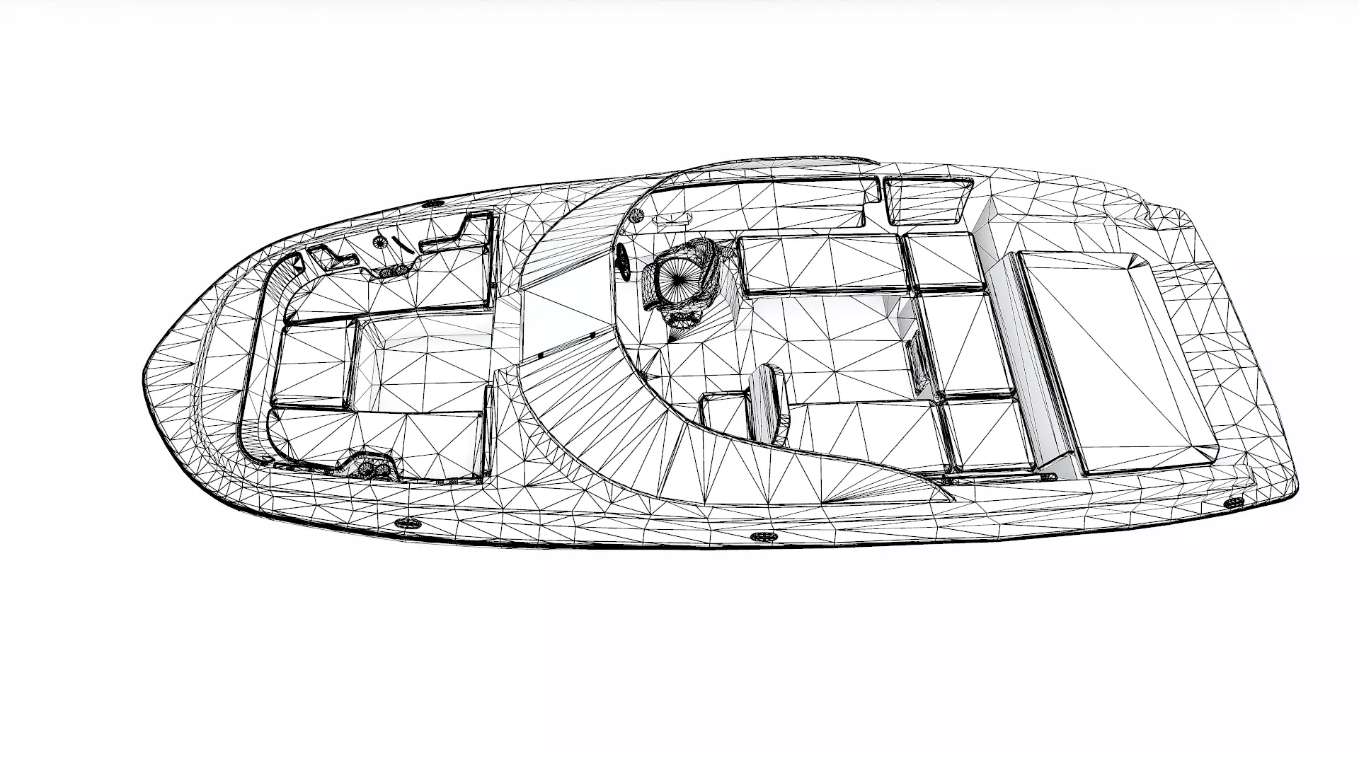 Speedboat 016 Low-poly PBR Low-poly 3D model_33