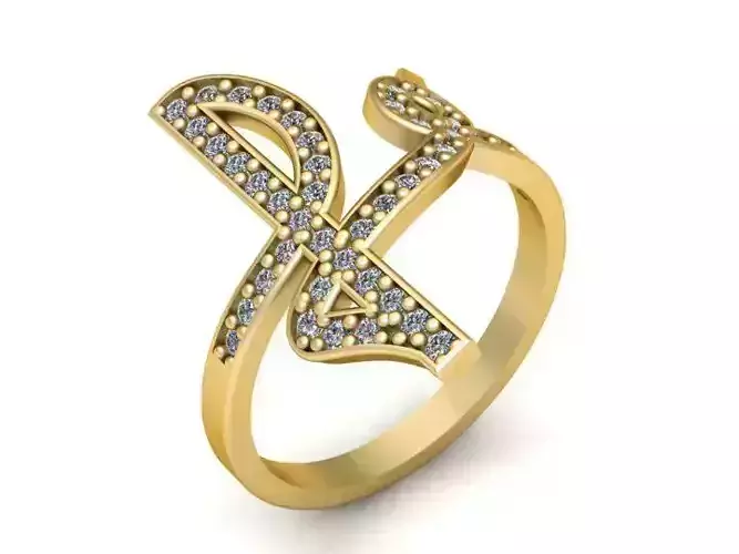 Custom Letter Ring