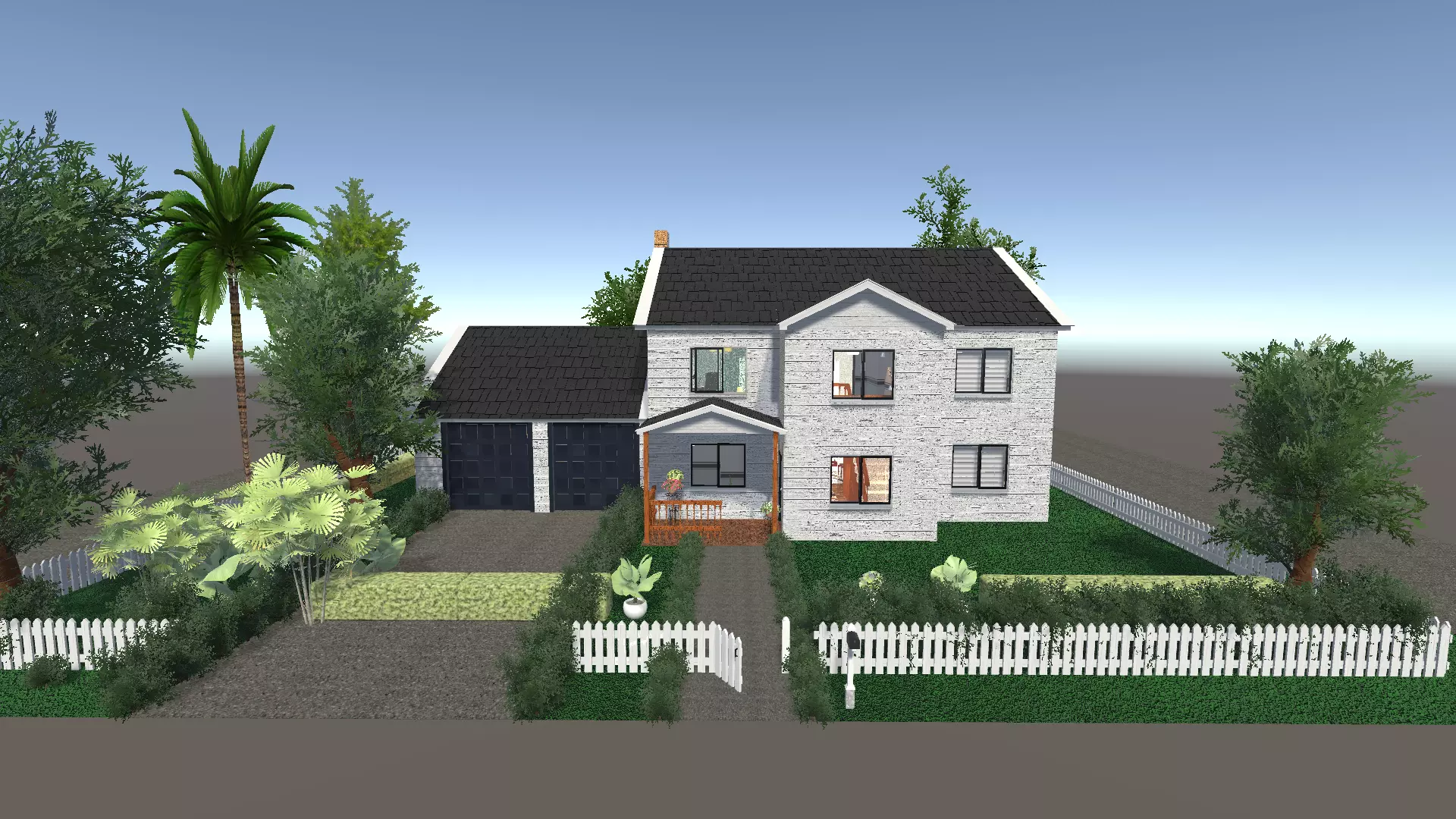 American Luxury House Free 3D model