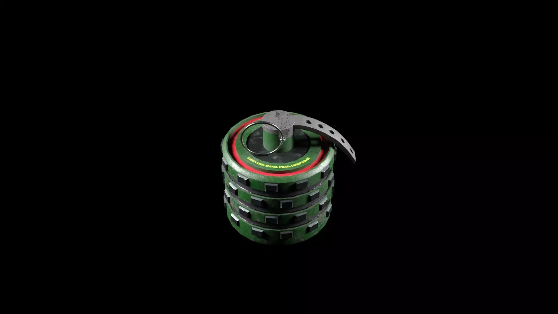 Grenade Low-poly 3D model_3