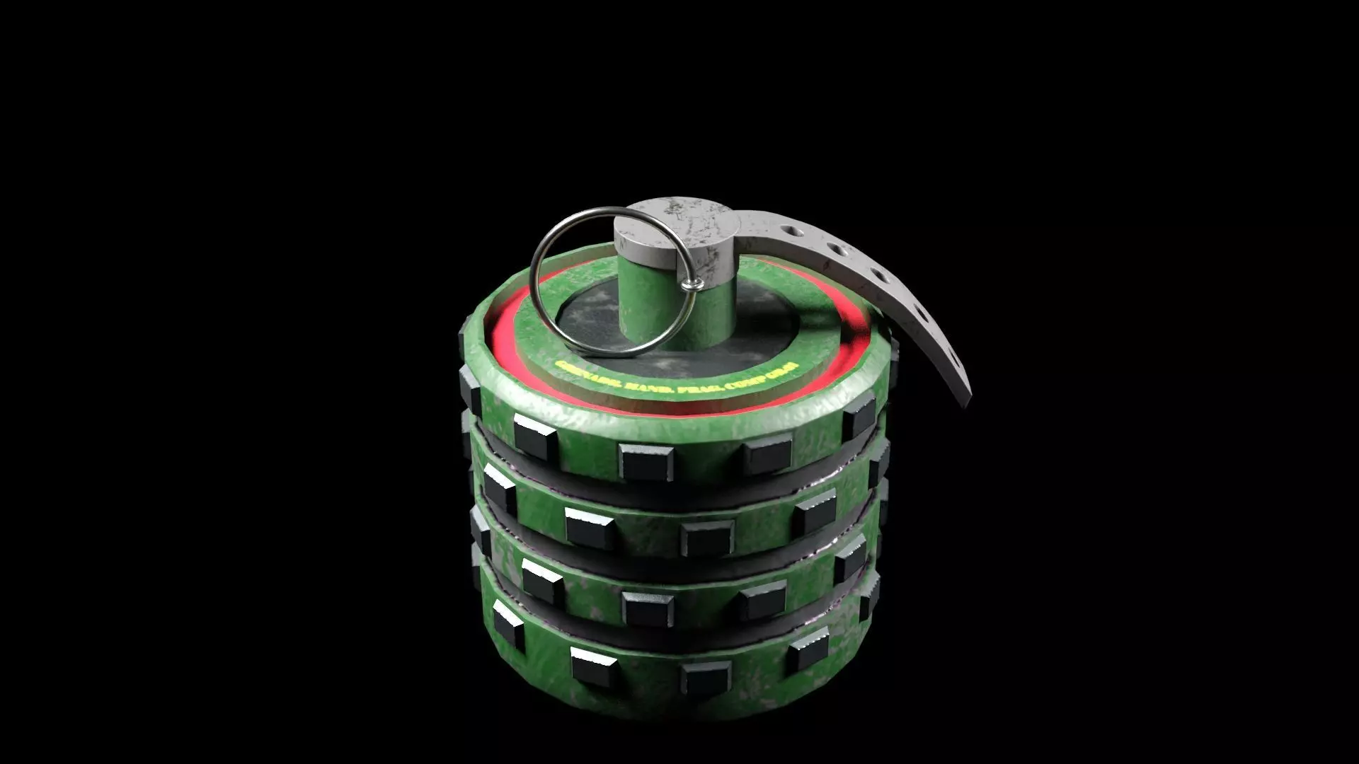 Grenade Low-poly 3D model_1