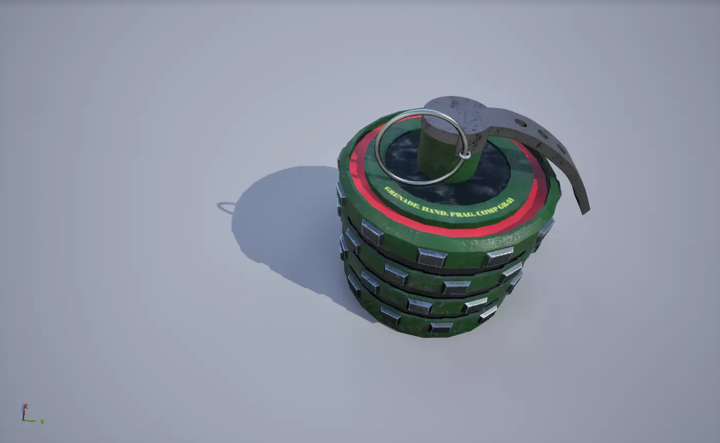 Grenade Low-poly 3D model_6