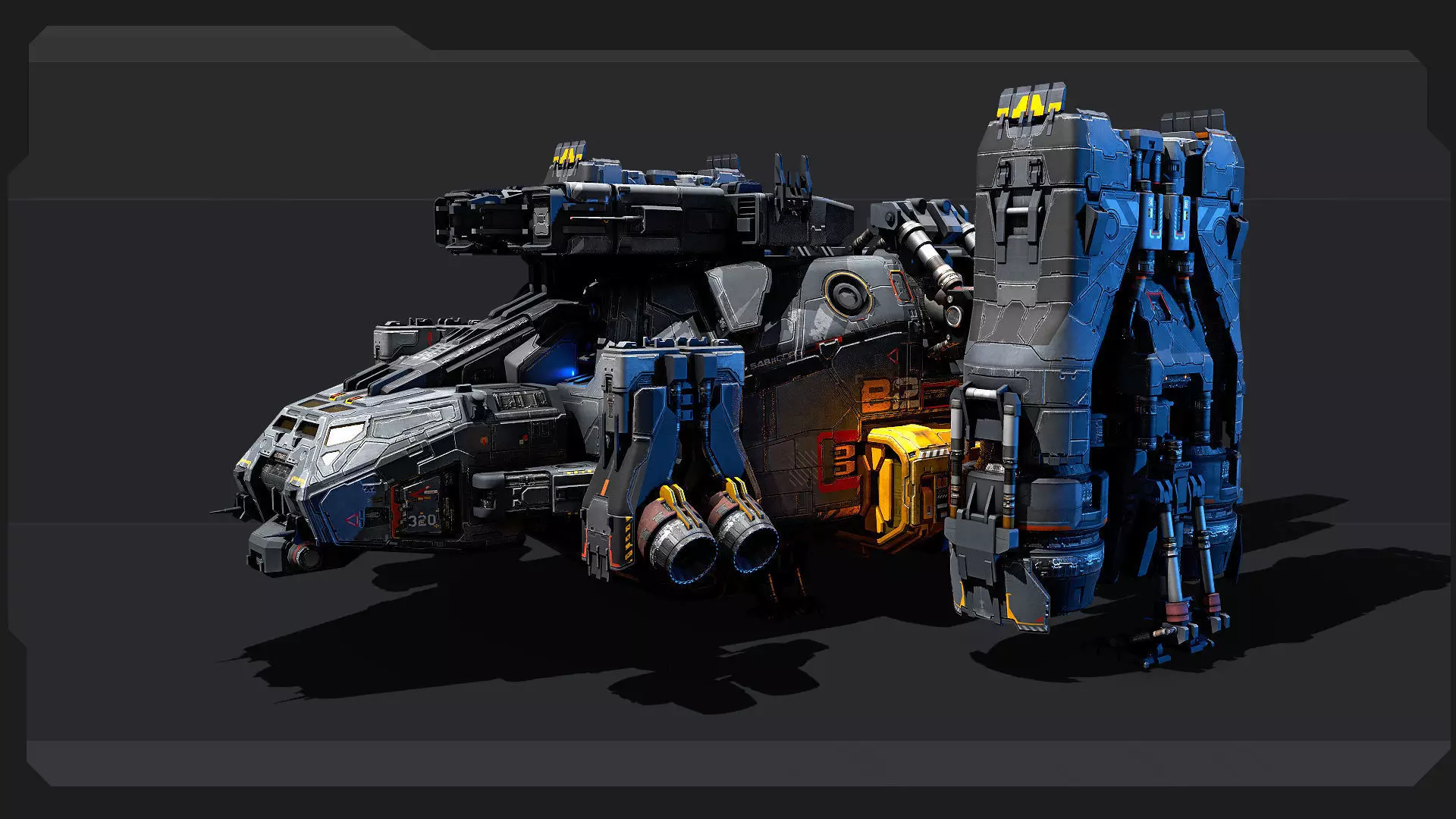 SF Vehicles - PACK01 Low-poly 3D model_20