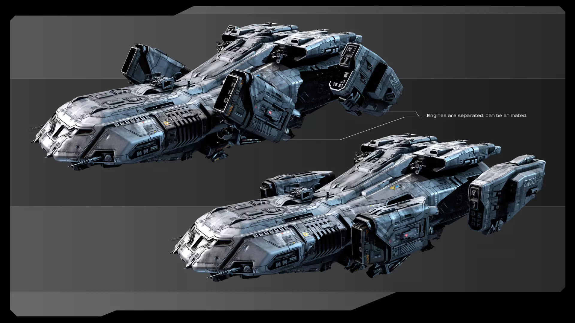 SF Vehicles - PACK01 Low-poly 3D model_4