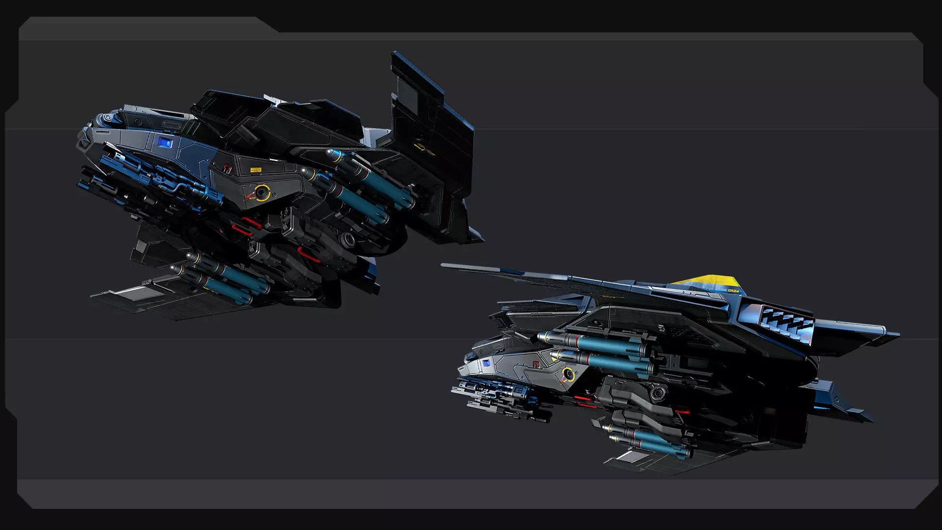 SF Vehicles - PACK01 Low-poly 3D model_42