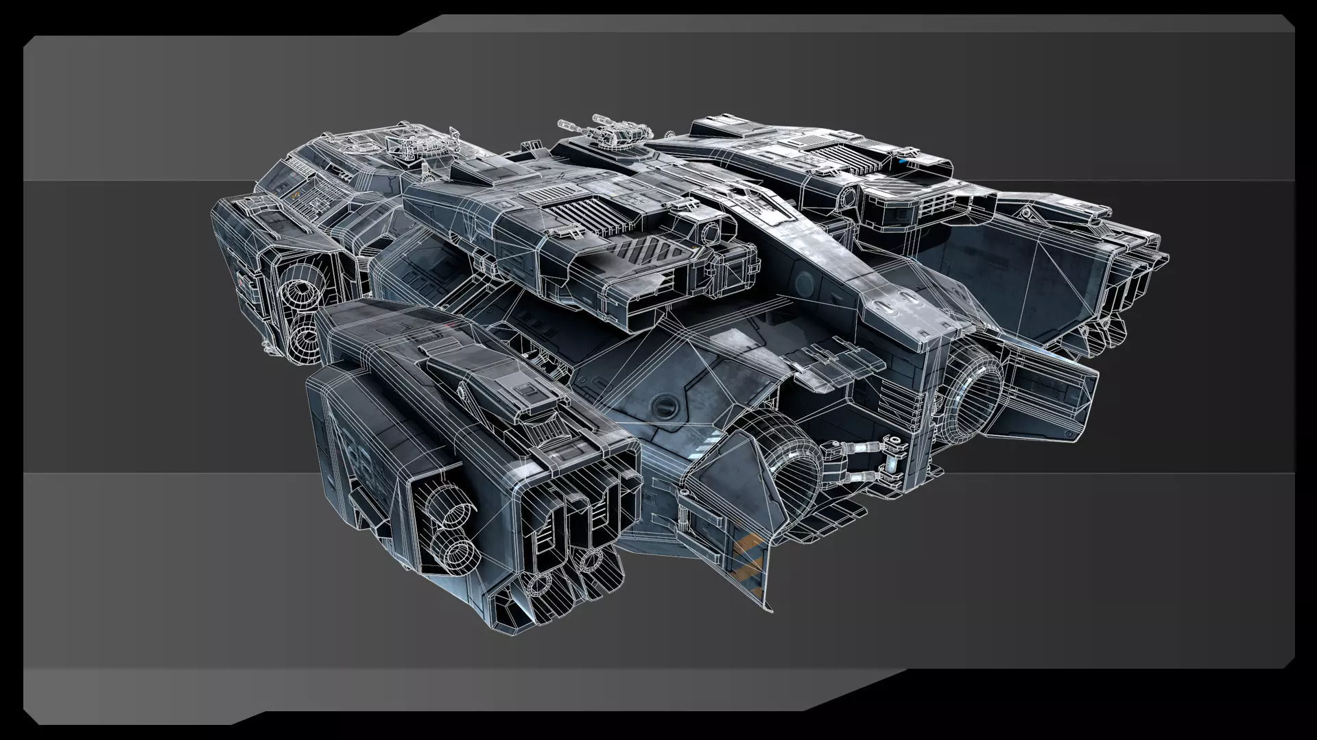 SF Vehicles - PACK01 Low-poly 3D model_14