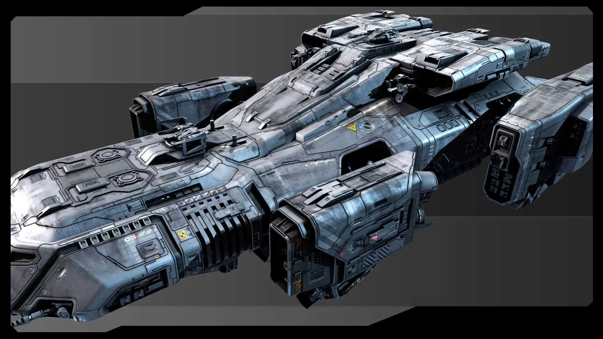 SF Vehicles - PACK01 Low-poly 3D model_10