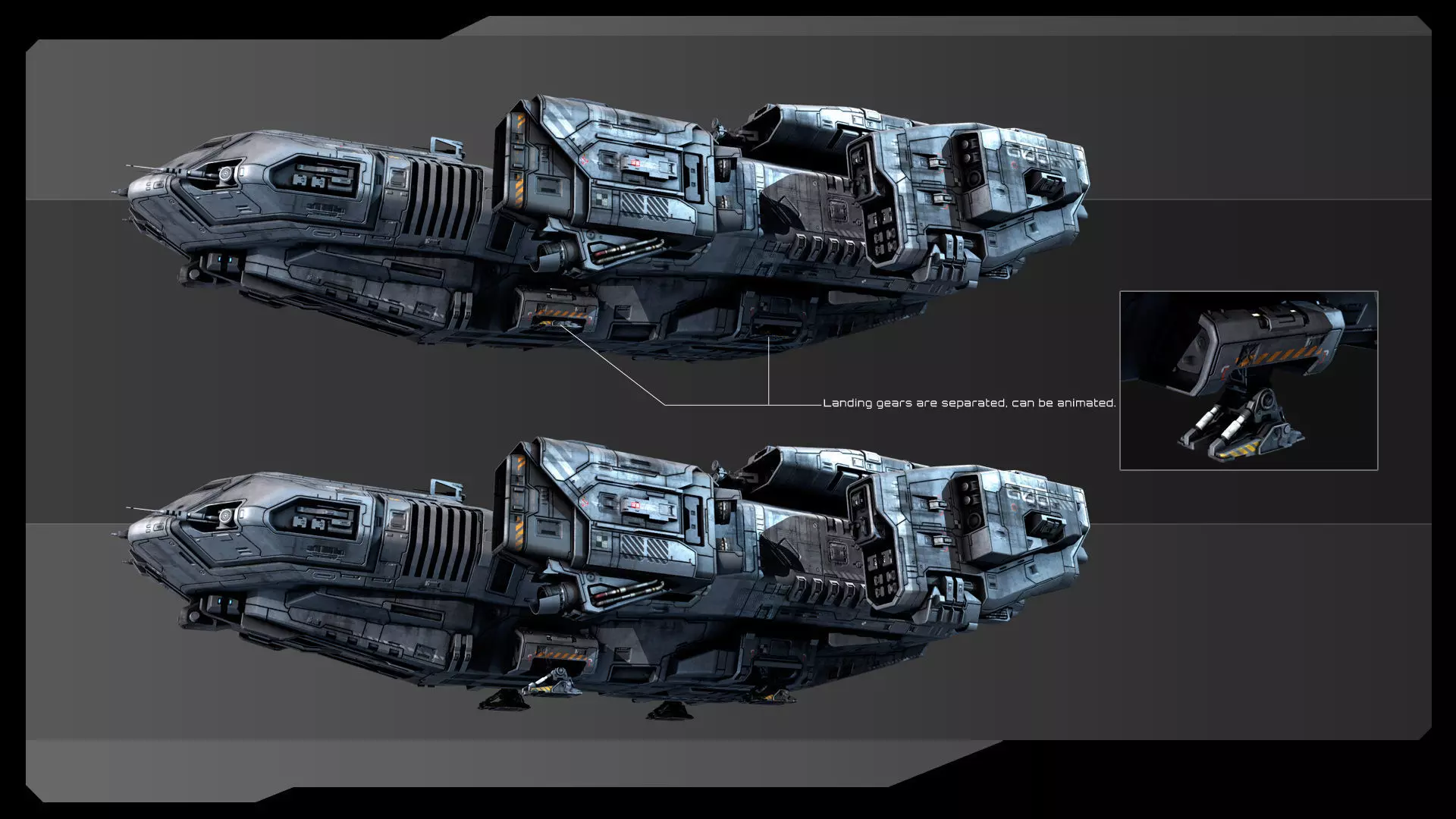 SF Vehicles - PACK01 Low-poly 3D model_5