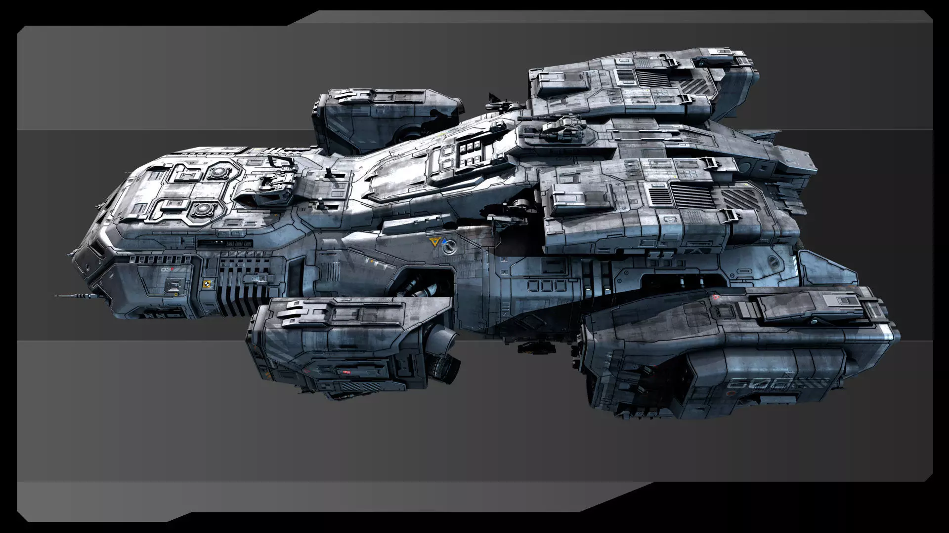 SF Vehicles - PACK01 Low-poly 3D model_2