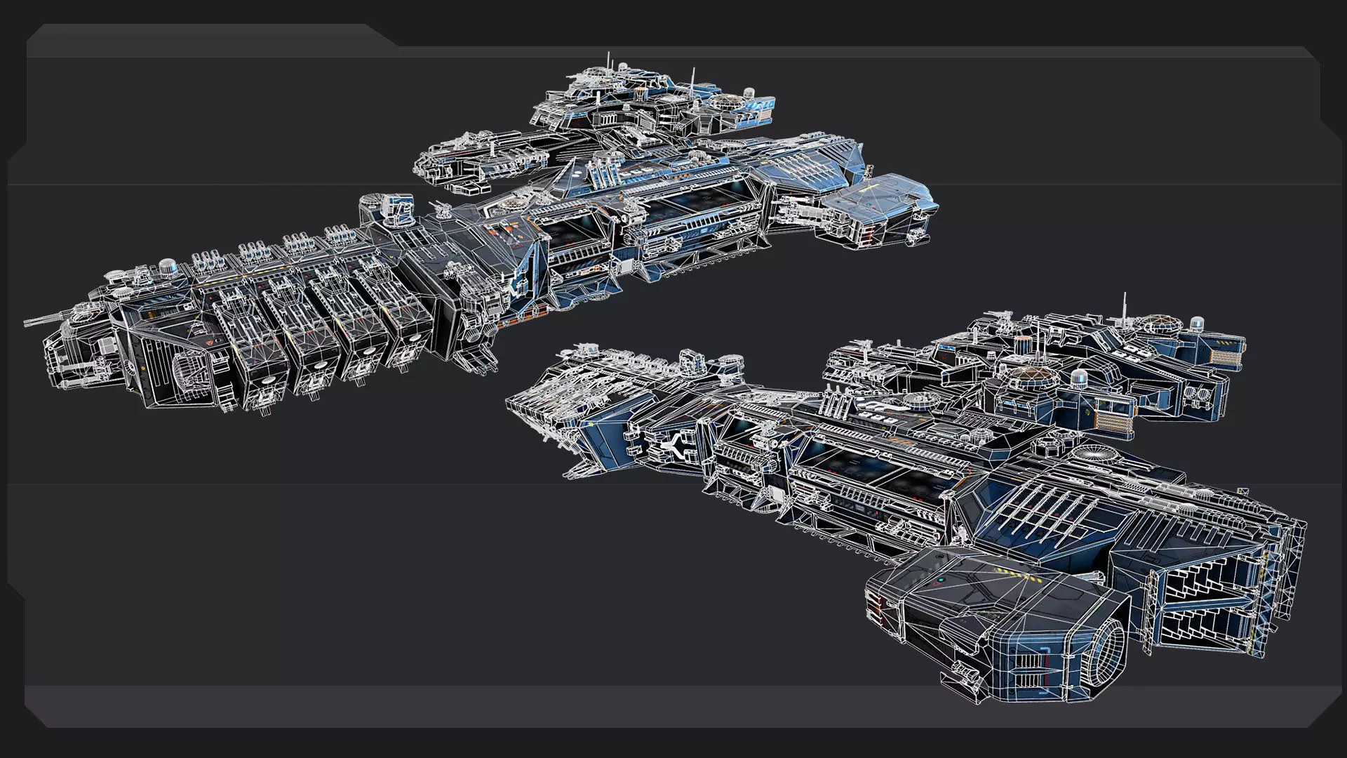 SF Vehicles - PACK01 Low-poly 3D model_61