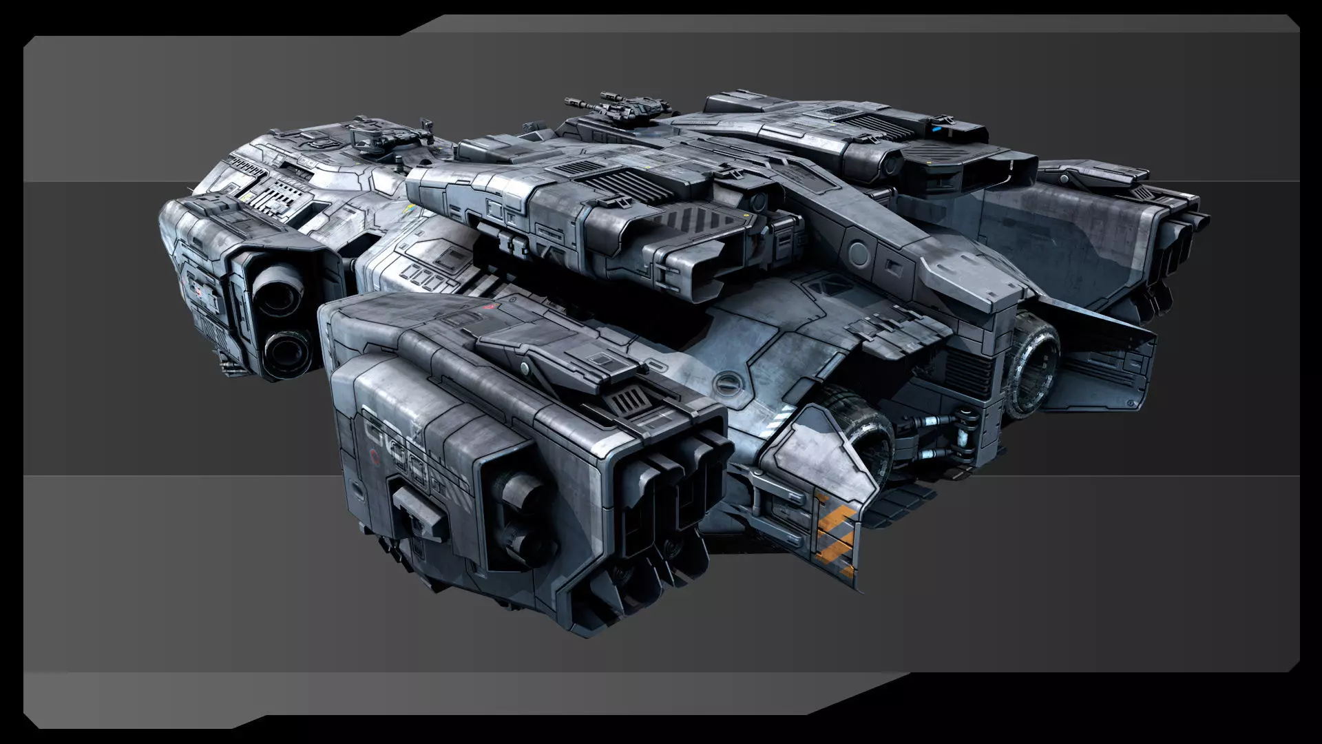 SF Vehicles - PACK01 Low-poly 3D model_8