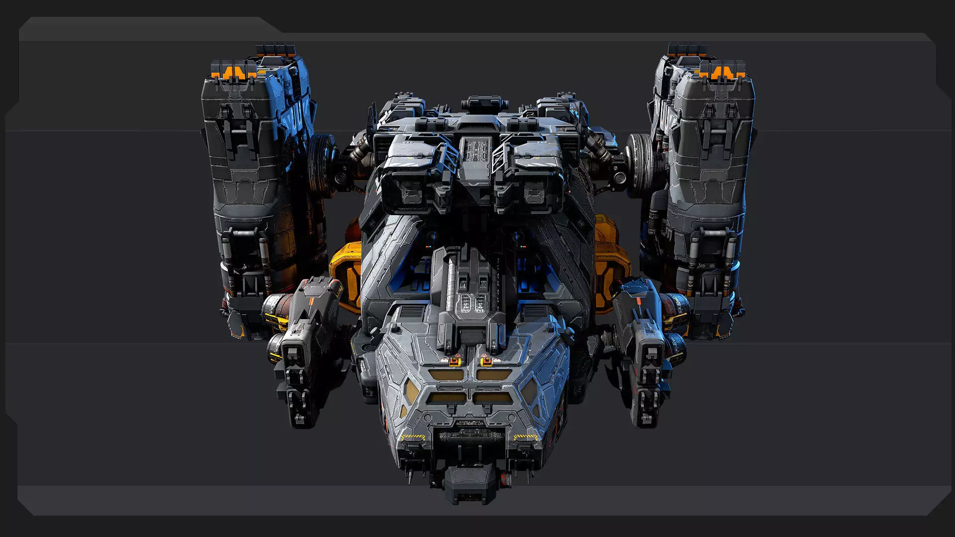 SF Vehicles - PACK01 Low-poly 3D model_22