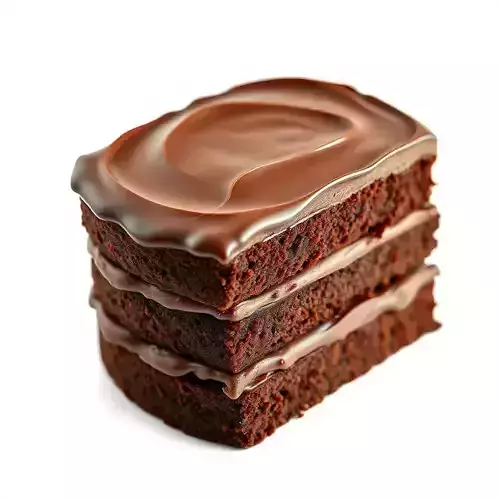 Triple Layer Chocolate Cake model pack Low-poly 3D model 2
