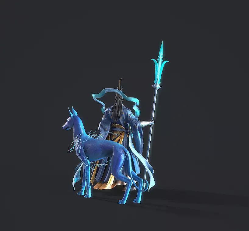 Yang Jian Low-poly 3D model_16