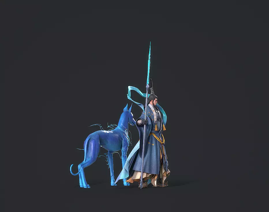 Yang Jian Low-poly 3D model_12