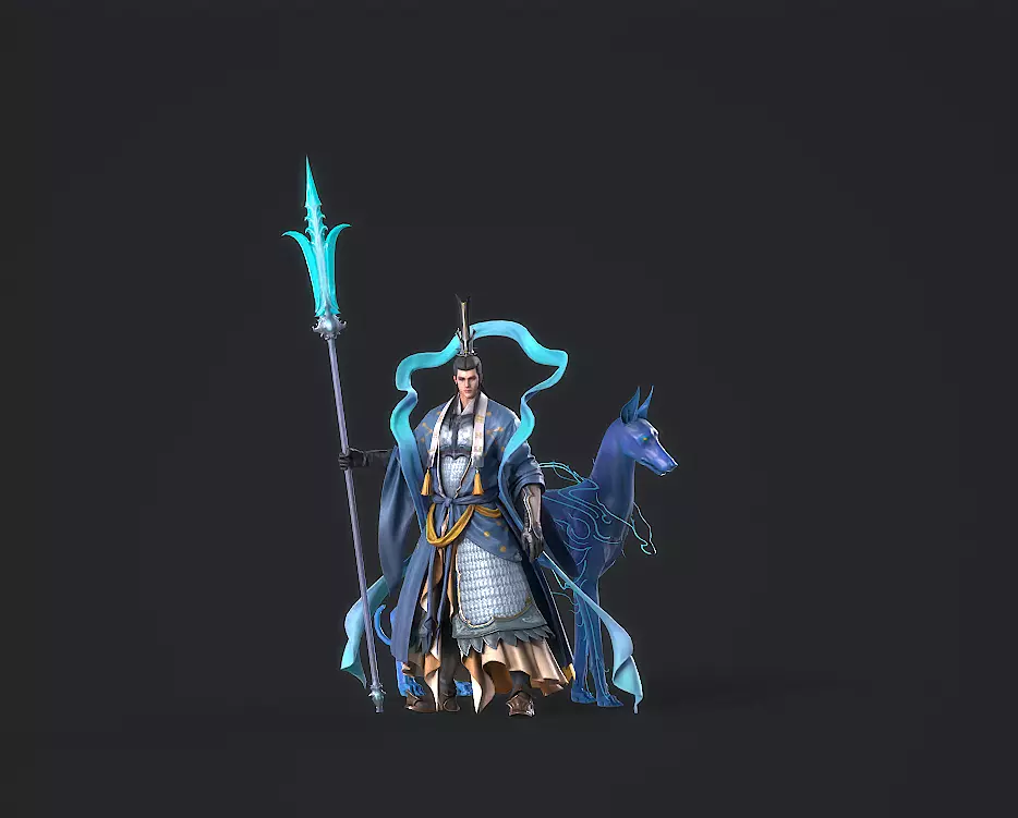 Yang Jian Low-poly 3D model_13
