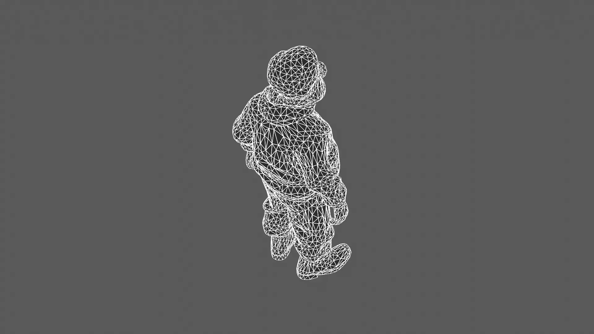 Stylized Elderly Man in Cozy Sweater 3D Model 3D model_9