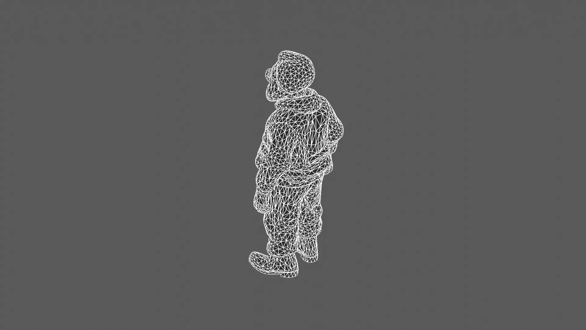 Stylized Elderly Man in Cozy Sweater 3D Model 3D model_8