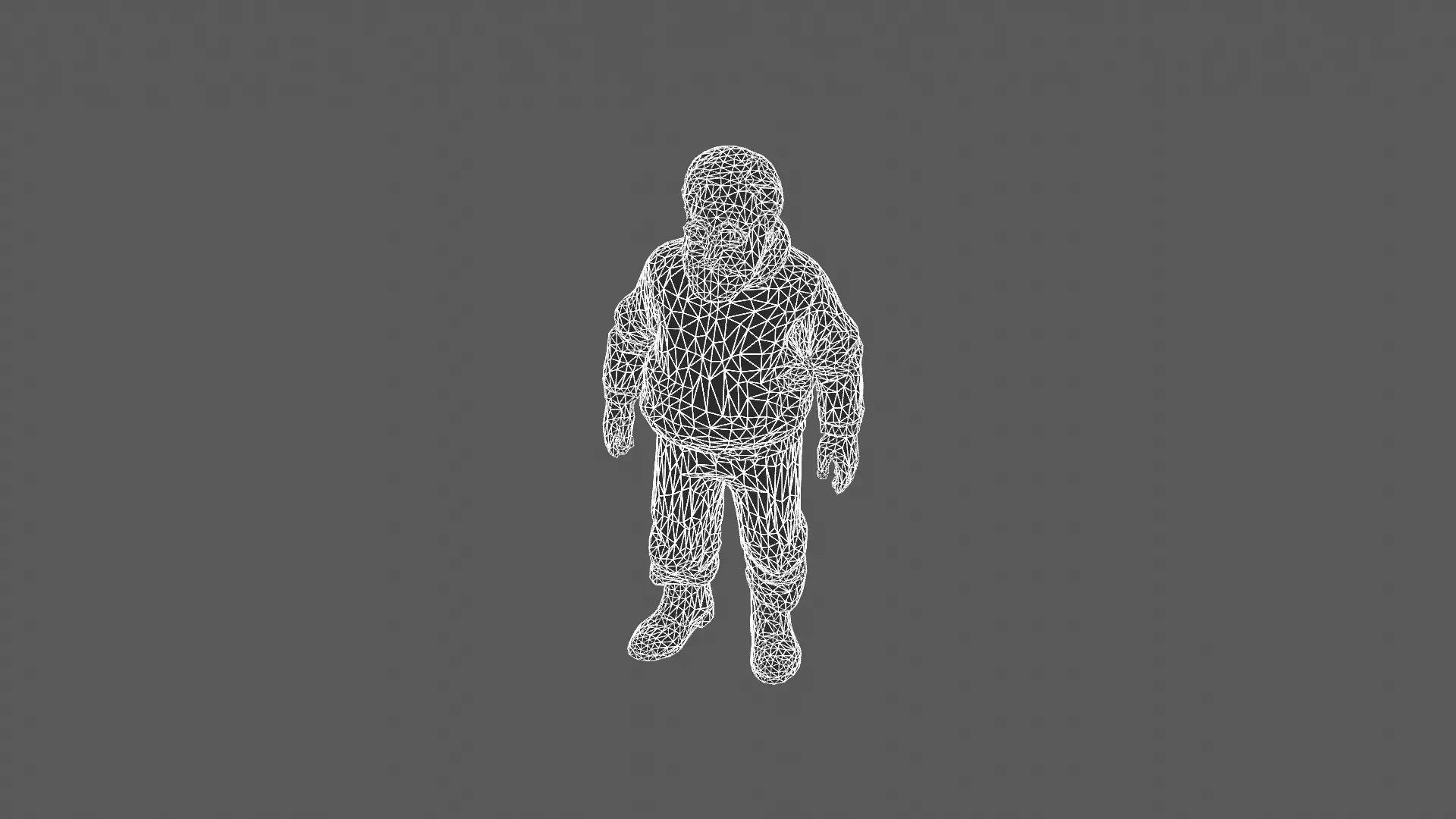 Stylized Elderly Man in Cozy Sweater 3D Model 3D model_6