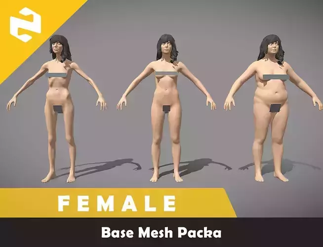 Base Mesh Pack - Female