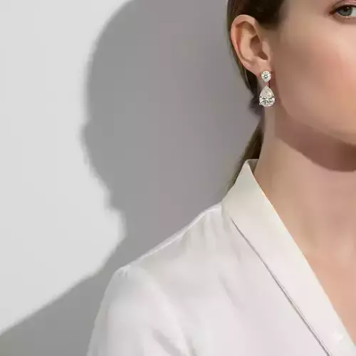 Classic Teardrop Diamond Earrings