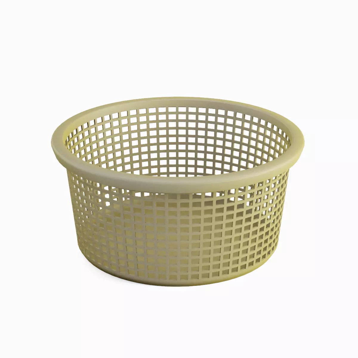 Laundry Plastic Basket Set Low-poly 3D model_19