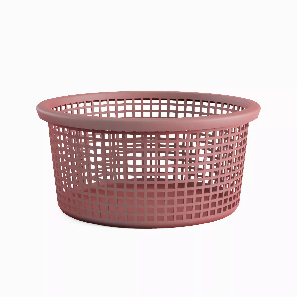 Laundry Plastic Basket Set Low-poly 3D model_12