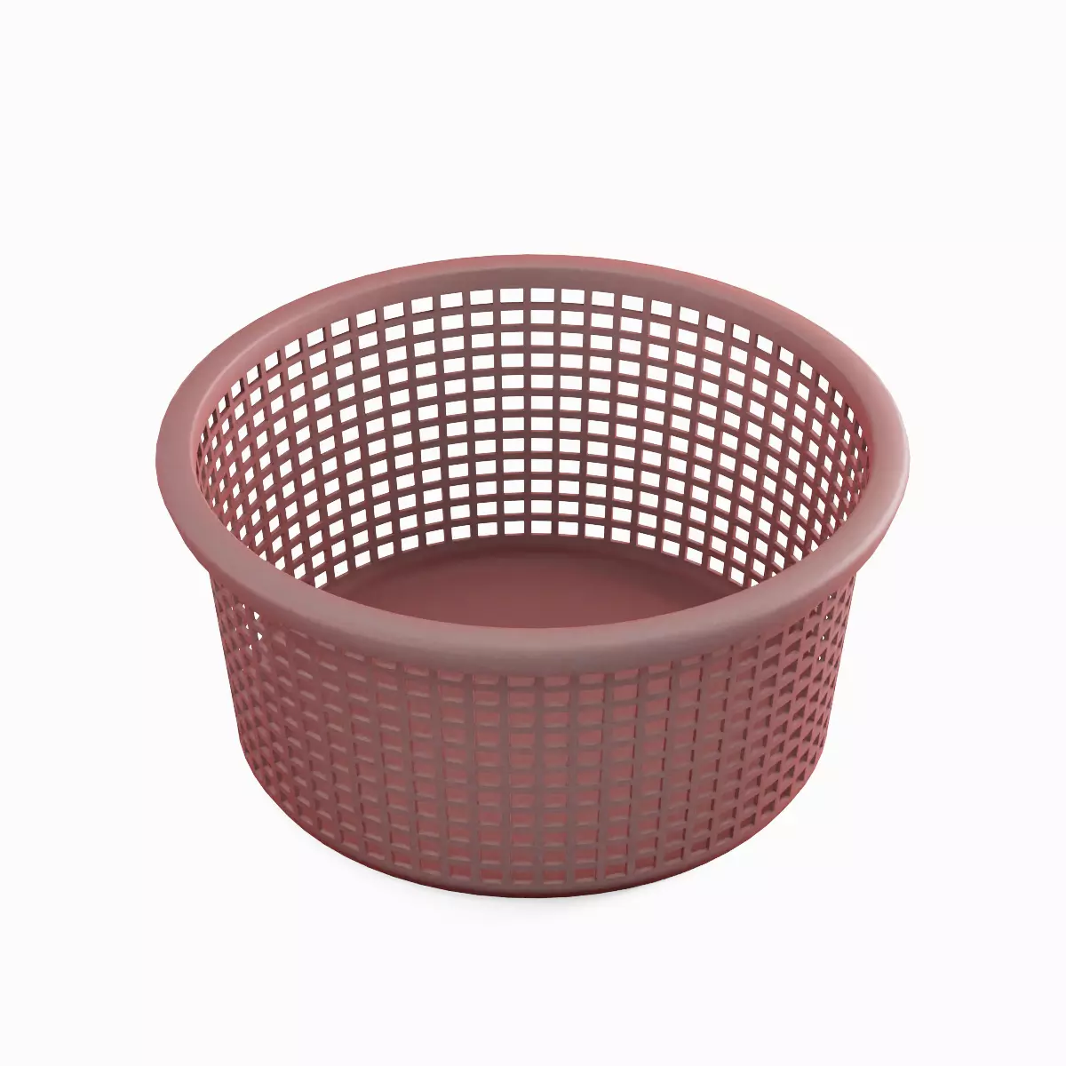 Laundry Plastic Basket Set Low-poly 3D model_15