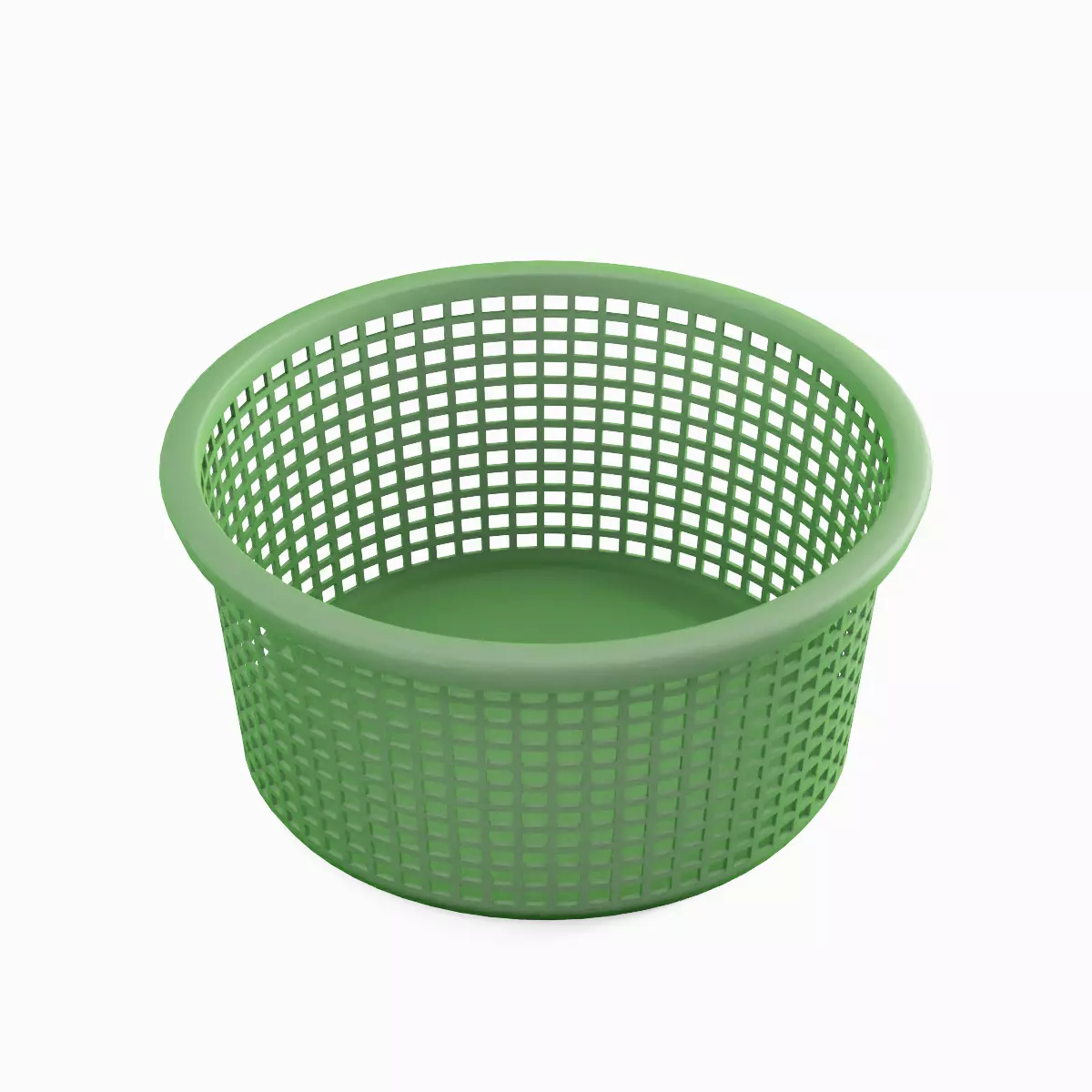Laundry Plastic Basket Set Low-poly 3D model_25