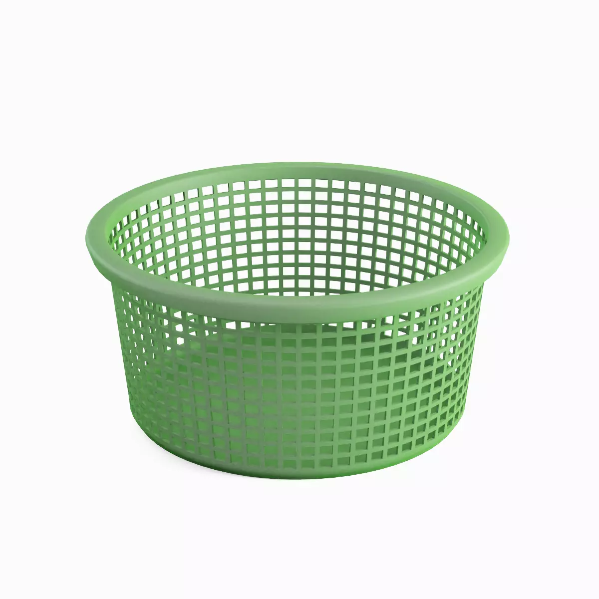 Laundry Plastic Basket Set Low-poly 3D model_24