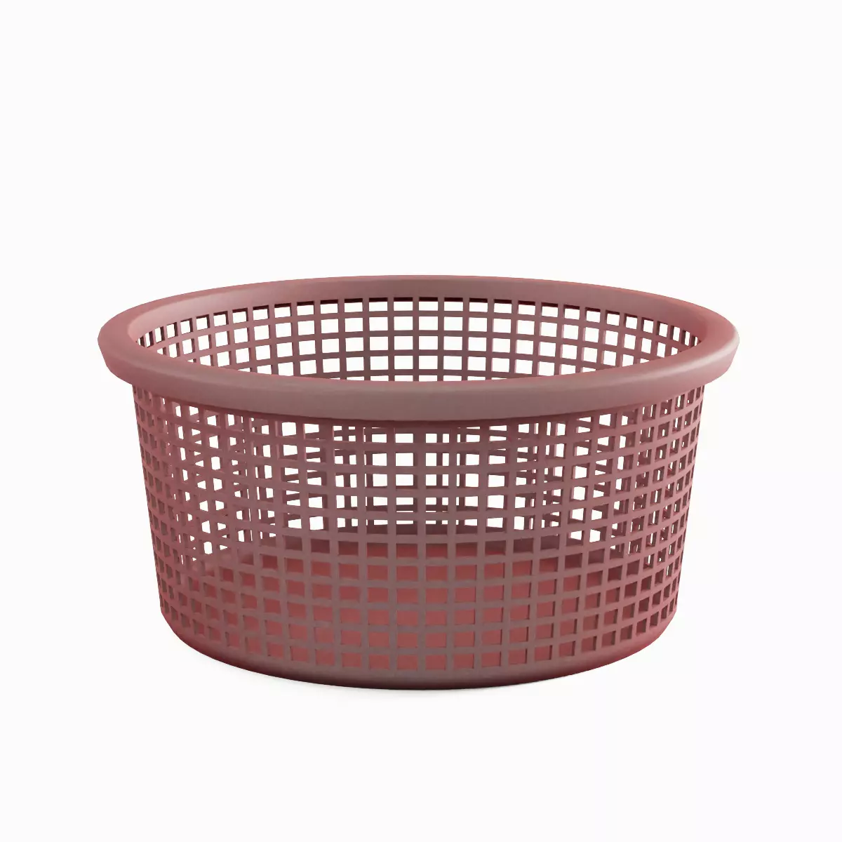 Laundry Plastic Basket Set Low-poly 3D model_13