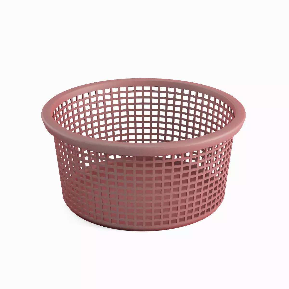 Laundry Plastic Basket Set Low-poly 3D model_14