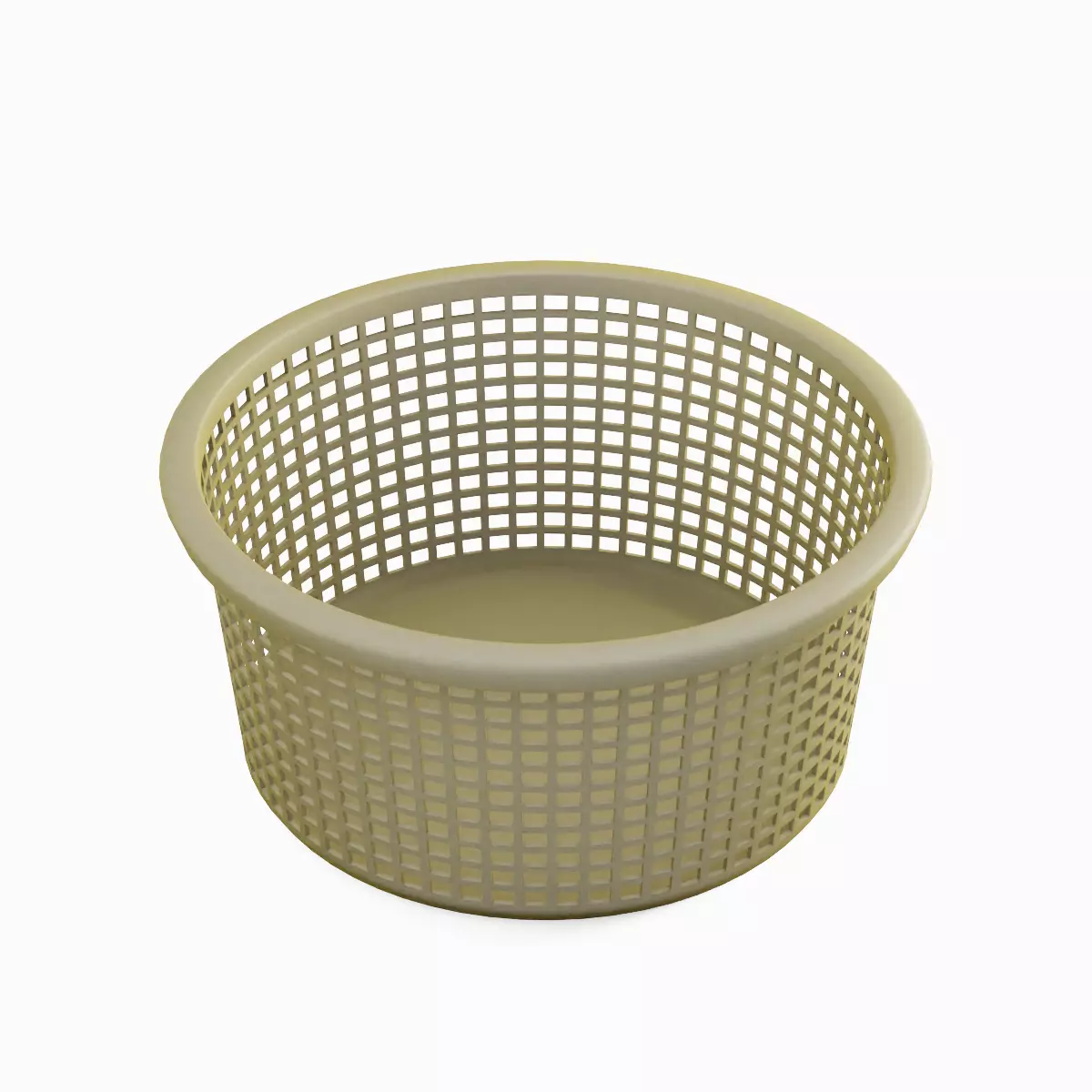 Laundry Plastic Basket Set Low-poly 3D model_20