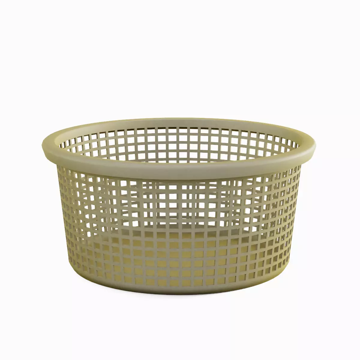 Laundry Plastic Basket Set Low-poly 3D model_18