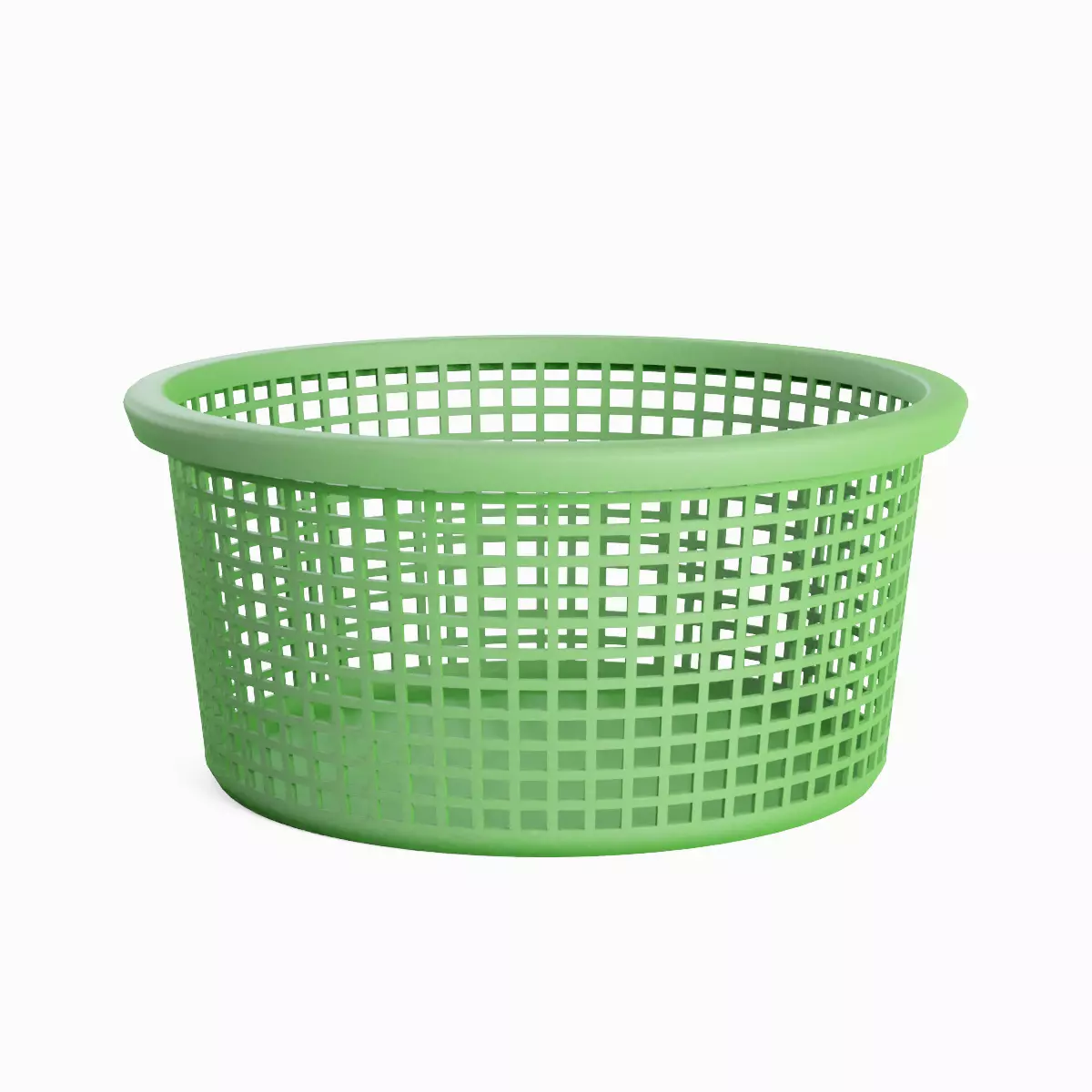 Laundry Plastic Basket Set Low-poly 3D model_21