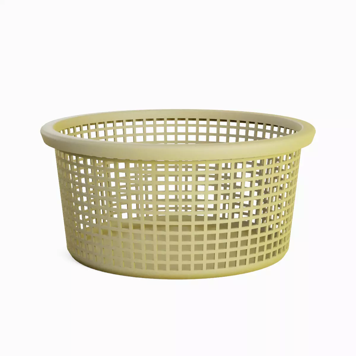 Laundry Plastic Basket Set Low-poly 3D model_16
