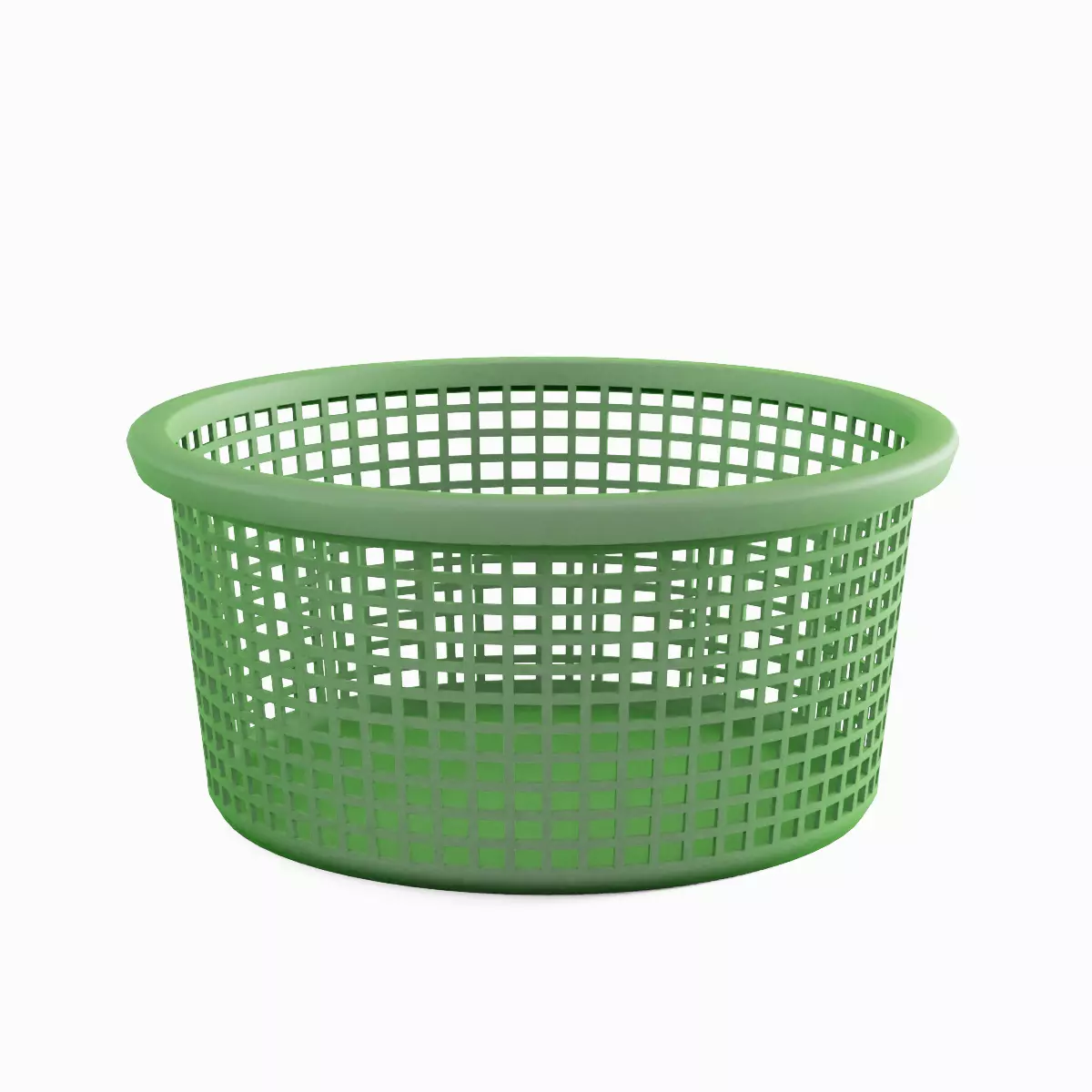 Laundry Plastic Basket Set Low-poly 3D model_23