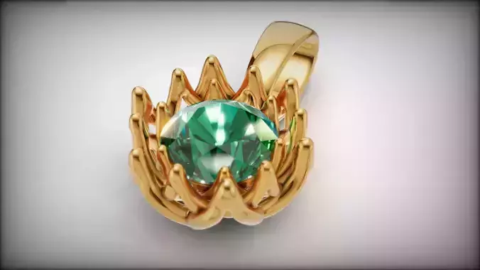 Floral Diamond Pendant