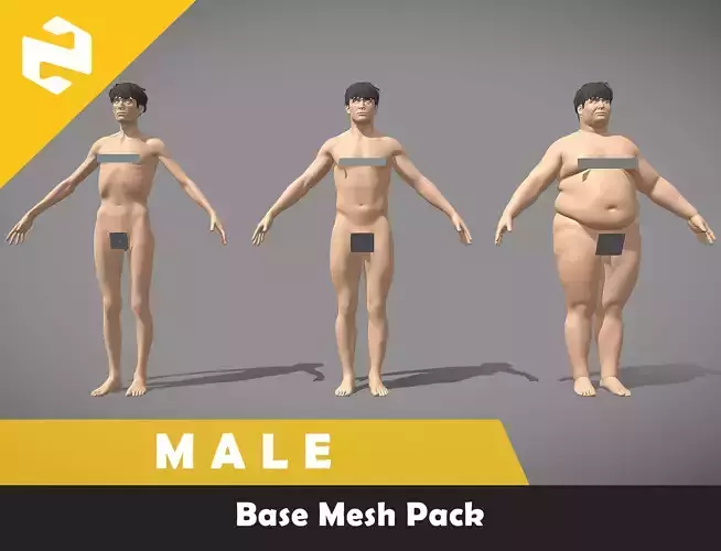 Base Mesh Pack - Male